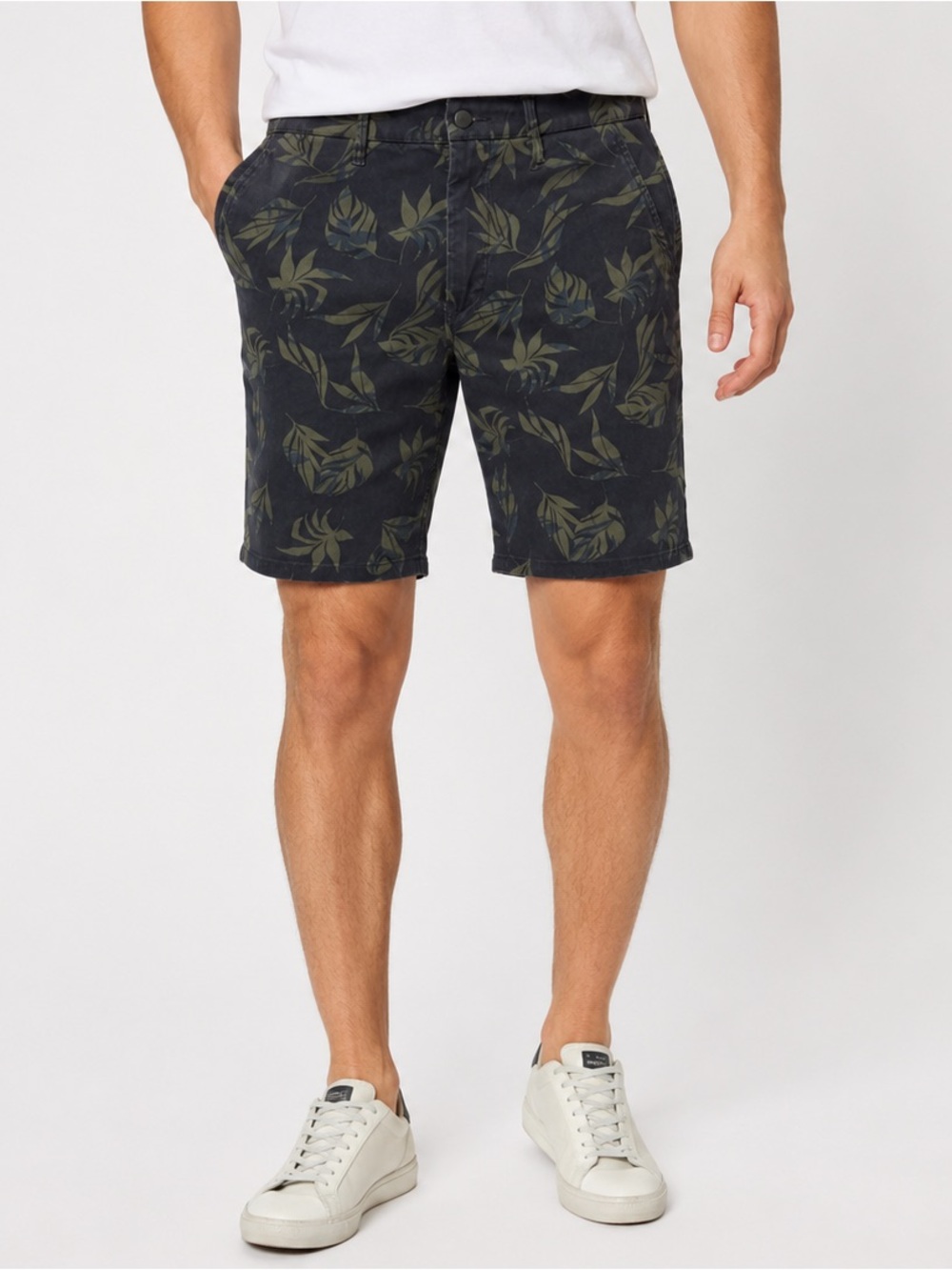 Joe's Jeans Men's Palm Trouser Shorts Black/Olive Green Size 33, NWT, NEW